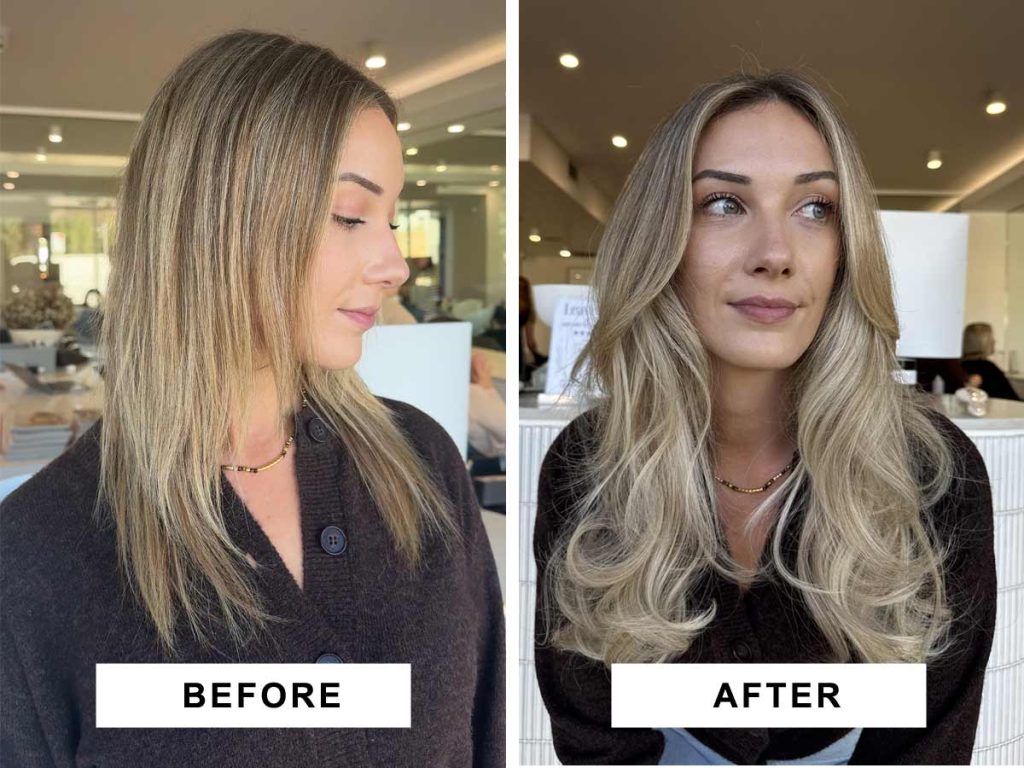 keratin bond extensions achieve fullness and longer hair