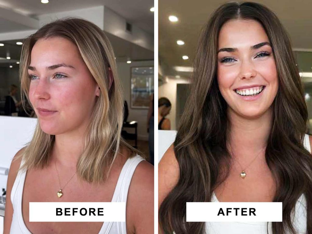 weft hair extensions process