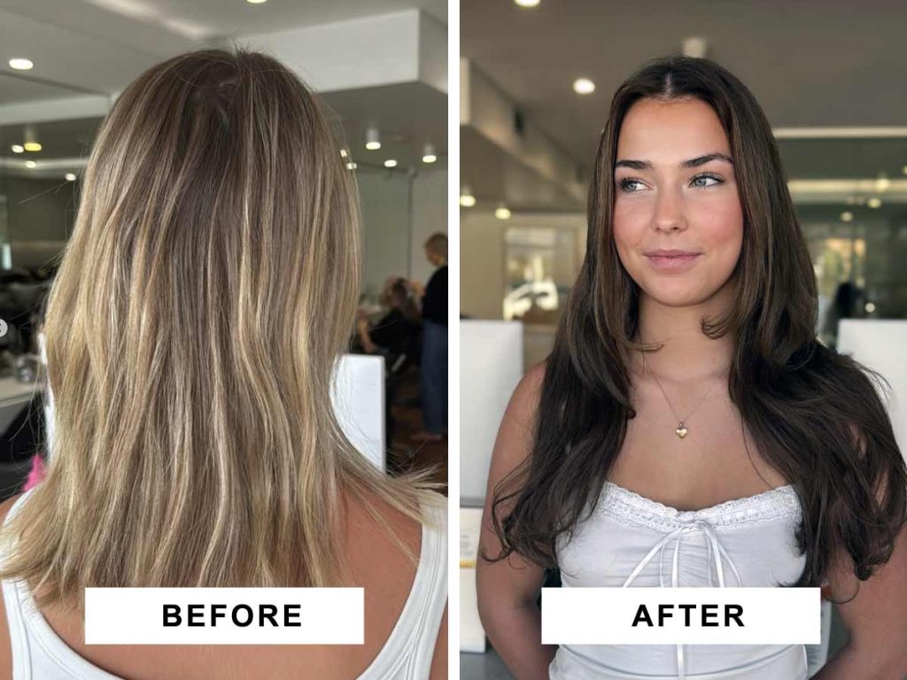 weft hair extensions process