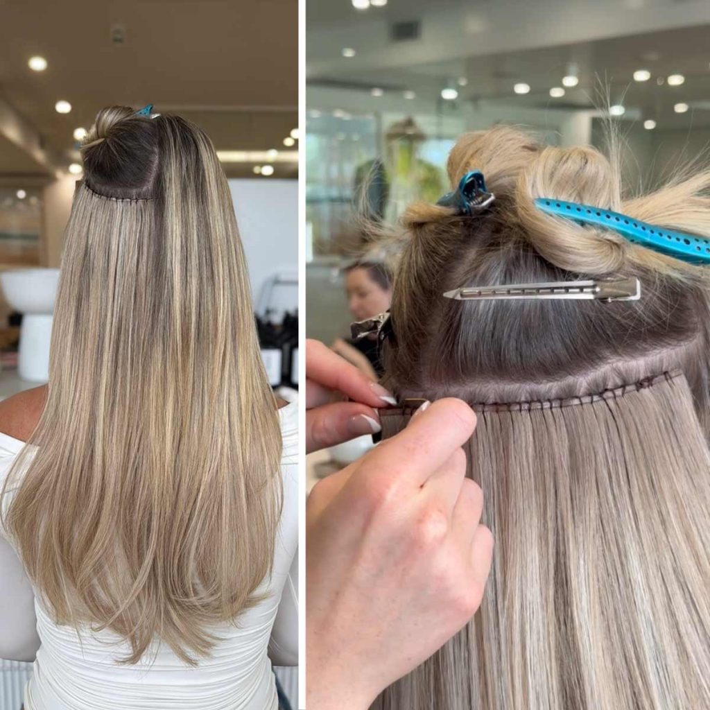 weft hair extensions sydney